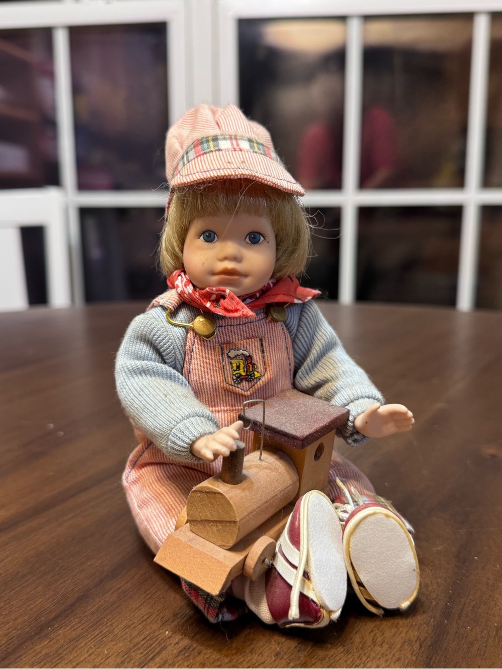 Danbury Mint “Jimmy” Porcelain Boy Doll with Train by Elke Hutchens 890-0200
